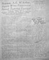 1929 newspaper clippings on Rose Gesell entering competion in Regina
