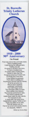 90 year souvenir bookmark